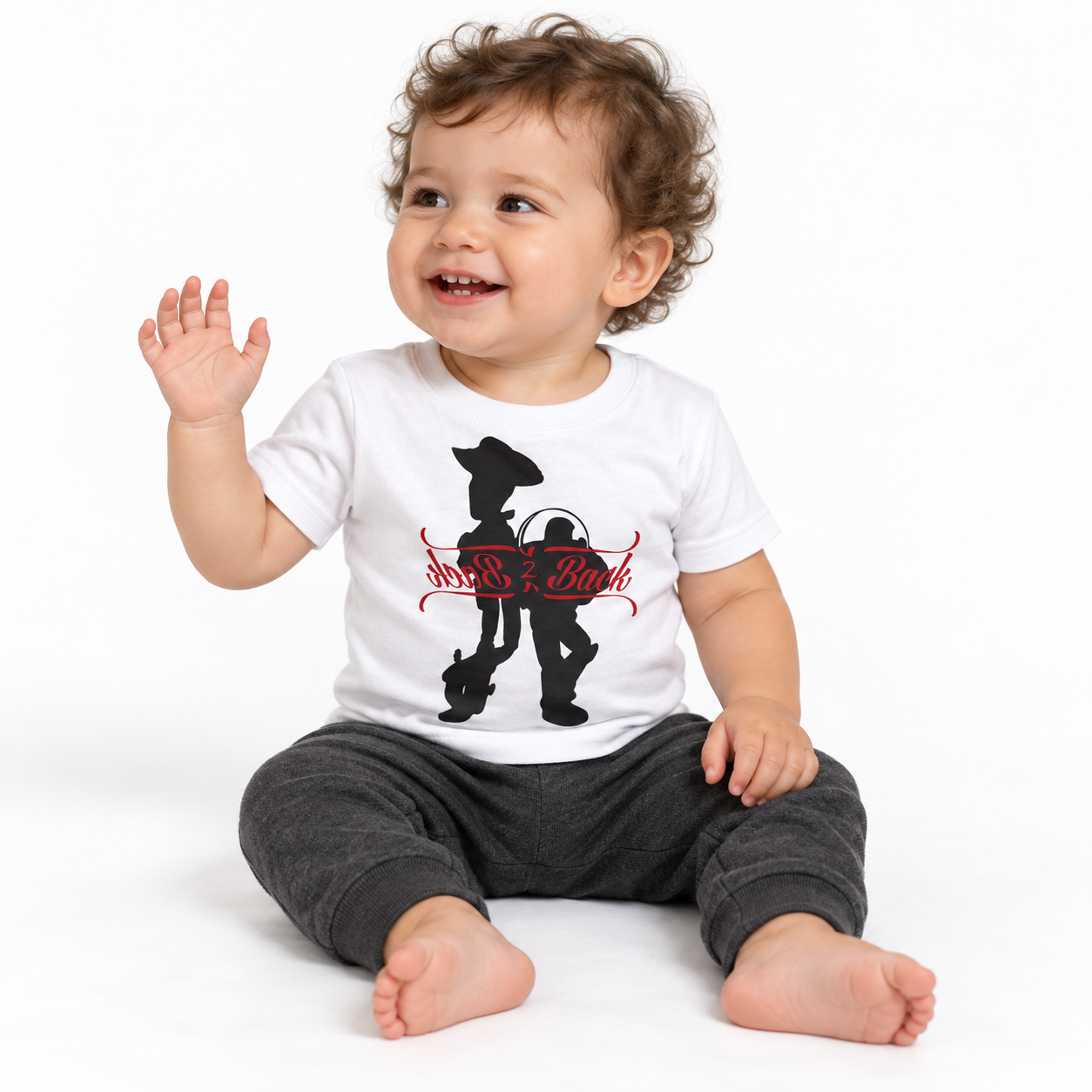 Back 2 Back - Infant Tee on a model