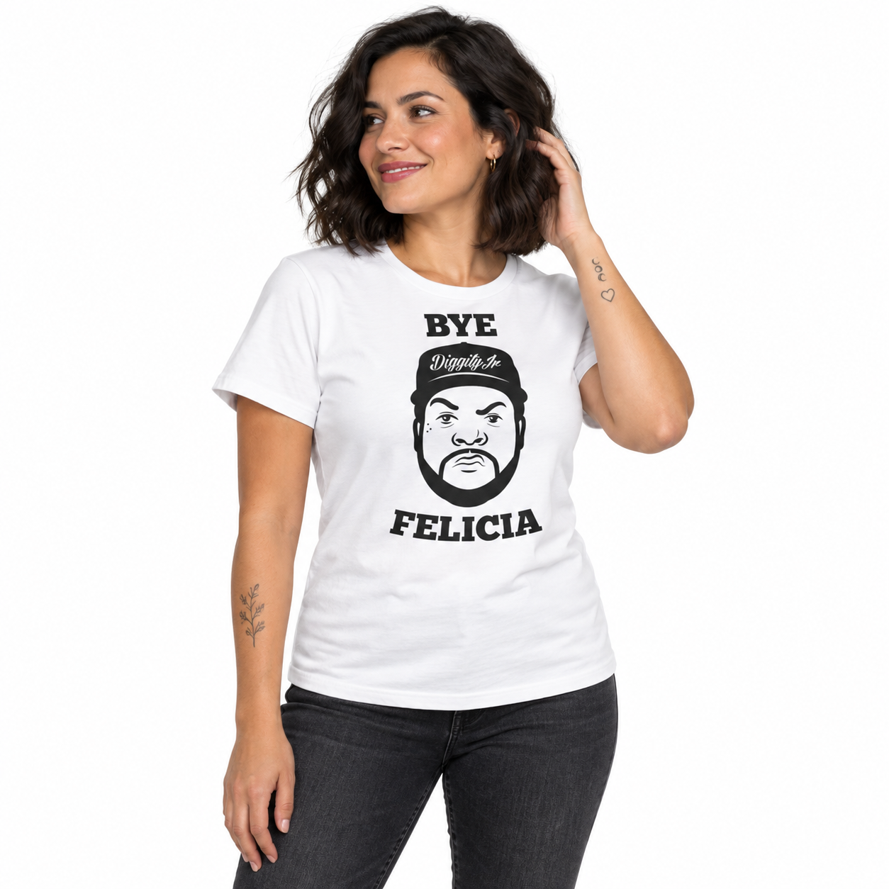 Bye Felicia - Women's short sleeve tee on a model