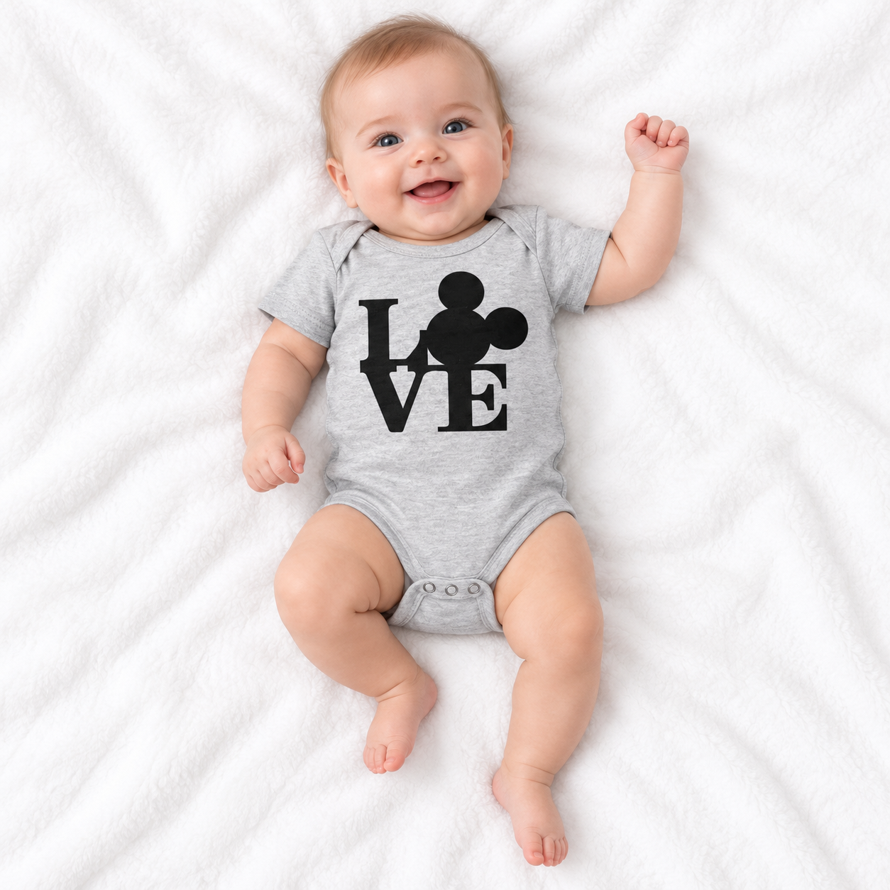 Love - Onesie on a model