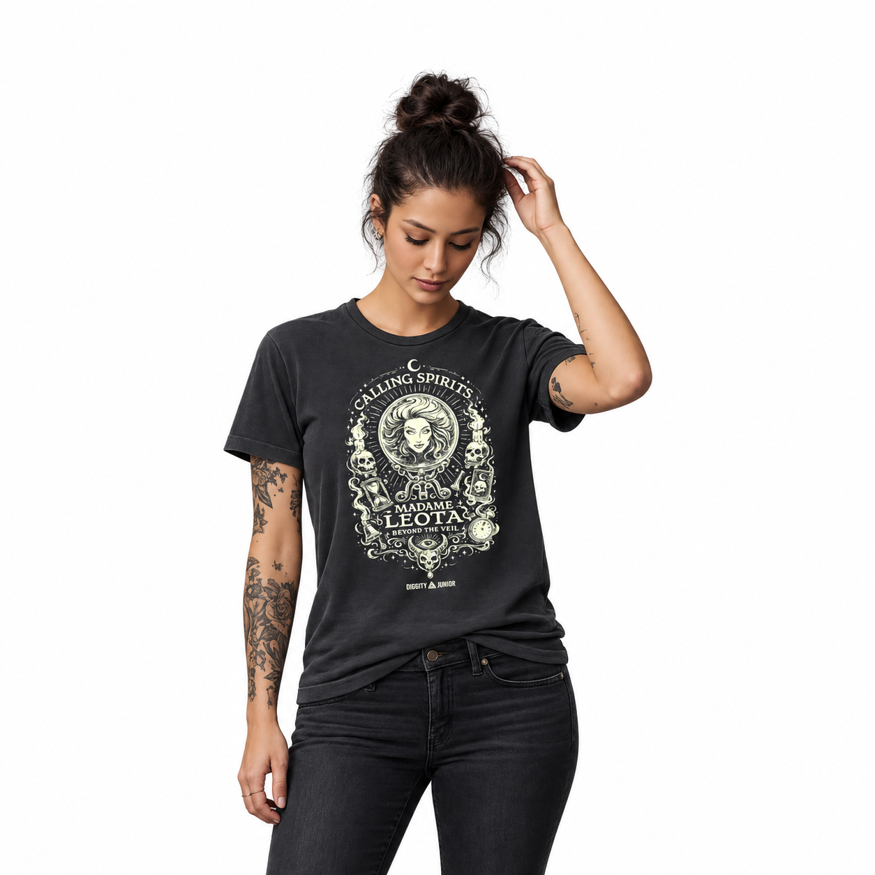 Madam of the Mansion Vintage T-Shirt on an age-appropriate model