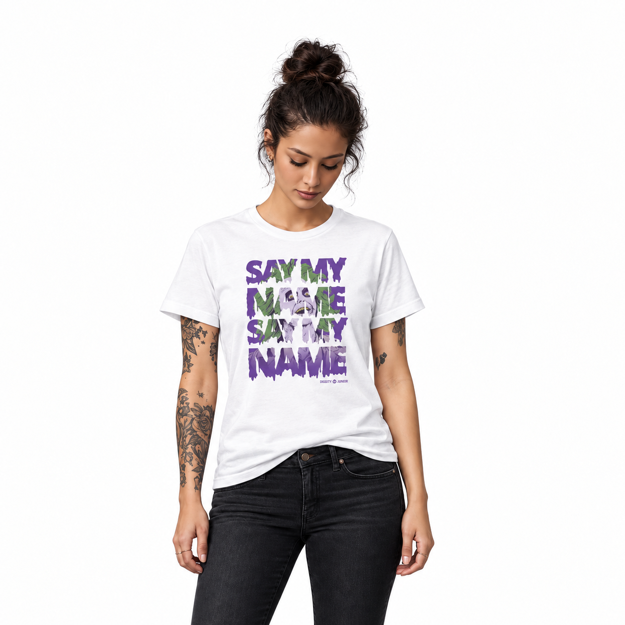 Say My Name, Say My Name - Adult Shirt on an age-appropriate model