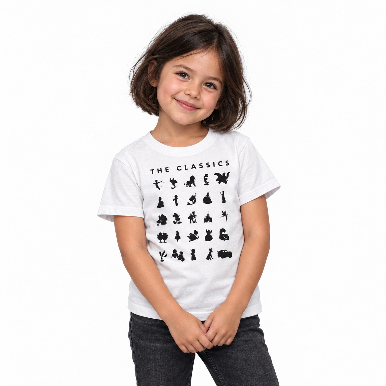 The Classics - Kids Tee on a model