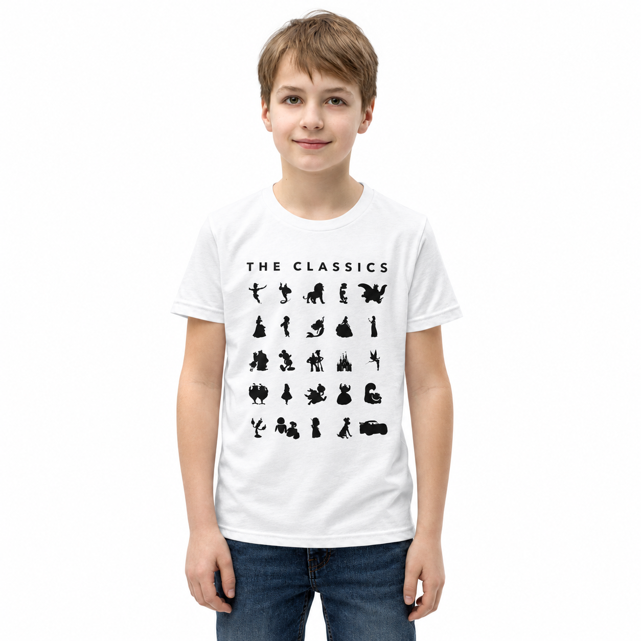 Youth Short Sleeve T-Shirt on a model